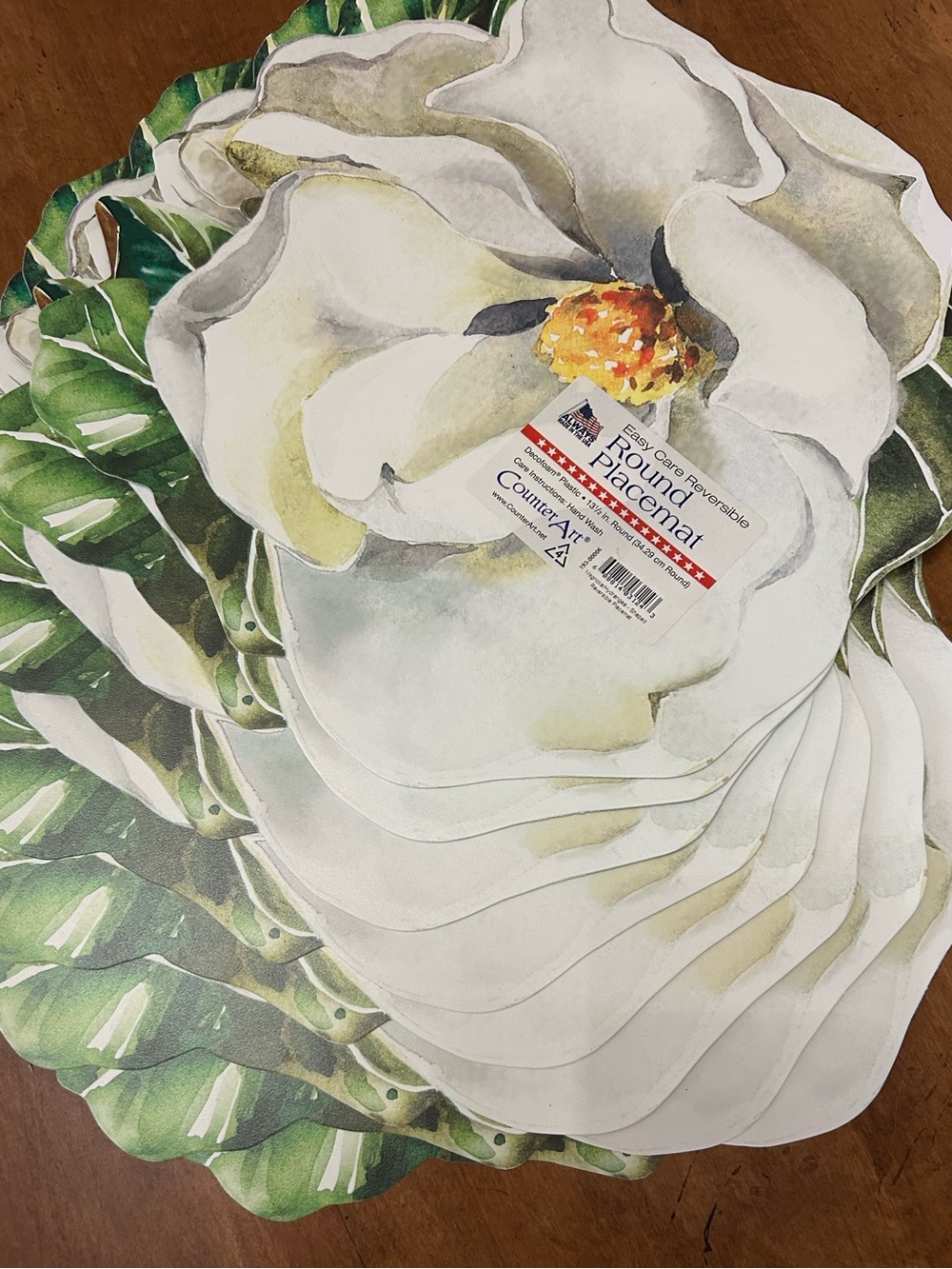 Set of 8 Reversible Floral Placemats, NWT